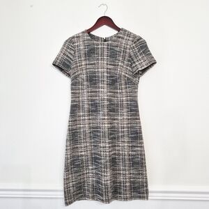 Calvin Klein Rachelle Plaid Knit Shift Dress 4